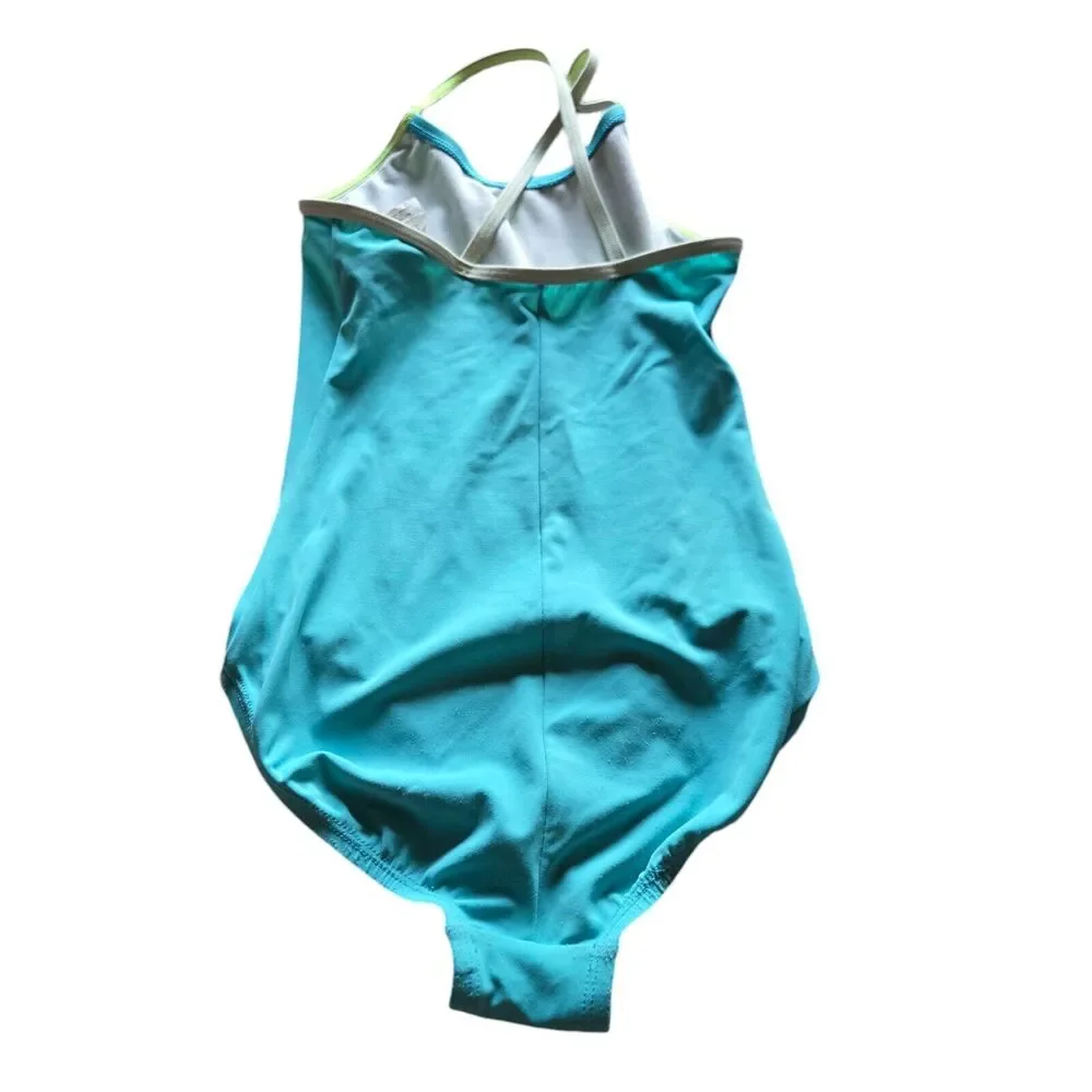 Nike Girls Swimsuit One‎ Piece 10 Blue & Tankini Top Size 14